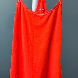 Express Fiery Red Orange Tank Top